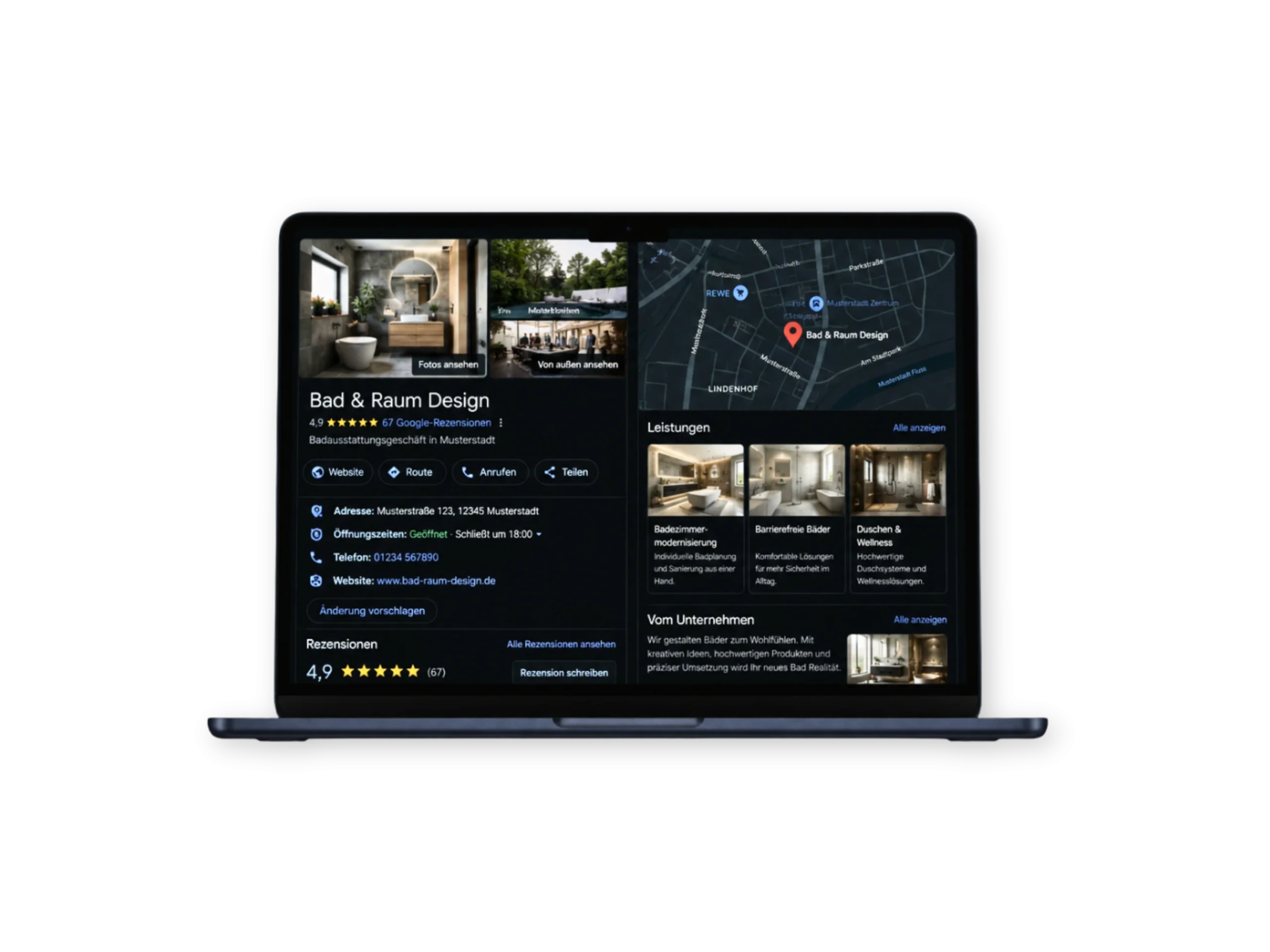 RateUp Local Google Unternehmensprofil Optimierung